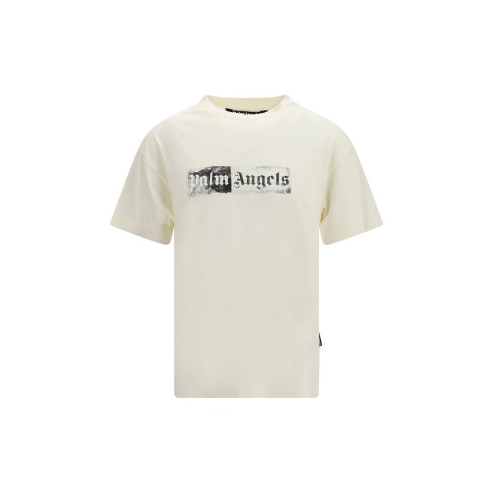 Palm Angels Men Stamp T-Shirt With Logo